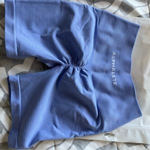 NWT alphalete 4.5 inch shorts in digital violet